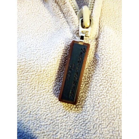 1/4 Zip Pullover Sweatshirt Mens Size XL Izod International Tour GMAC Beige - Picture 10 of 13